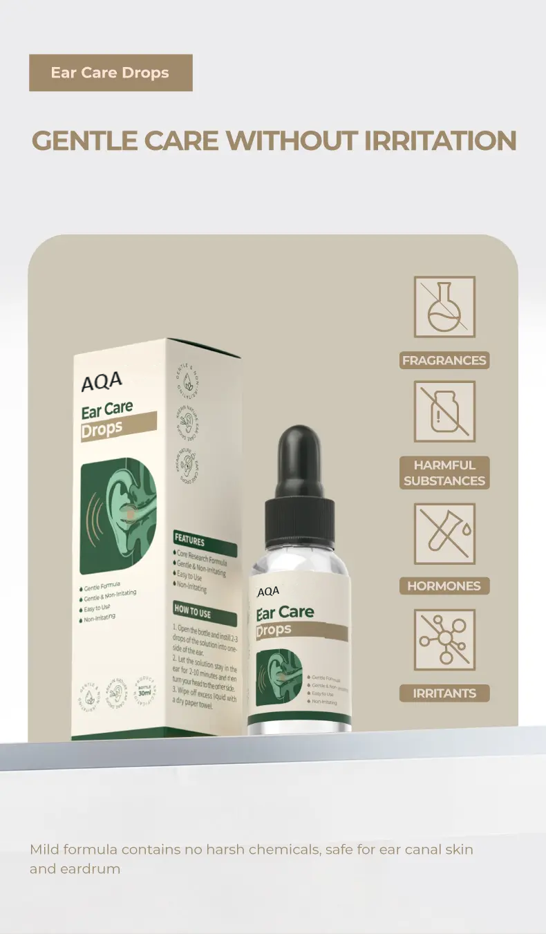 AQA™Meniere's Syndrome Ear Care – Contains Magnolia Biondii Bud & Carthamus Tinctorius Flower Extract to Relieve Tinnitus & Hearing Loss