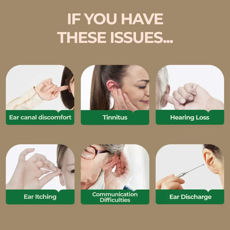 AQA™Meniere's Syndrome Ear Care – Contains Magnolia Biondii Bud & Carthamus Tinctorius Flower Extract to Relieve Tinnitus & Hearing Loss