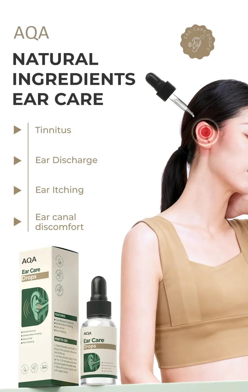 AQA™Meniere's Syndrome Ear Care – Contains Magnolia Biondii Bud & Carthamus Tinctorius Flower Extract to Relieve Tinnitus & Hearing Loss