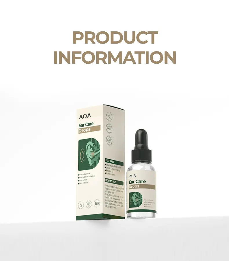 AQA™Meniere's Syndrome Ear Care – Contains Magnolia Biondii Bud & Carthamus Tinctorius Flower Extract to Relieve Tinnitus & Hearing Loss
