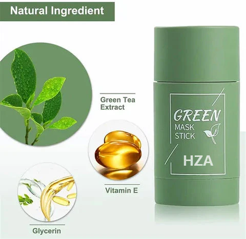 HZA™Natural Green Tea Clay Mask Stick– Clears Acne & Refines Pores🌿