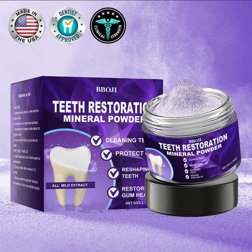 🎁Flash Sale - Don’t Miss Out -BBOJI™ Teeth Restoration Mineral Powder🦷(ADA recommended)👩‍⚕️(Treats periodontitis and mouth ulcers, prevents tooth loss, and repairs gum recession)